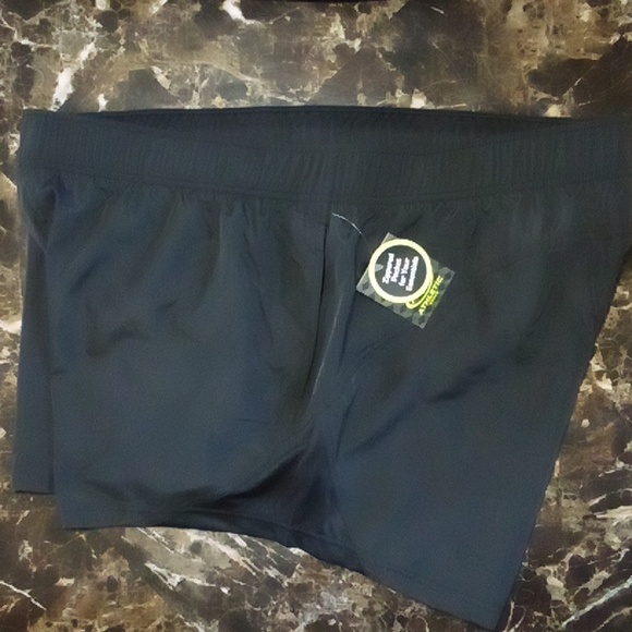 Core Running Shorts w pockets, built in panti styl liner + zippered pocket BLACK - Picture 9 of 15